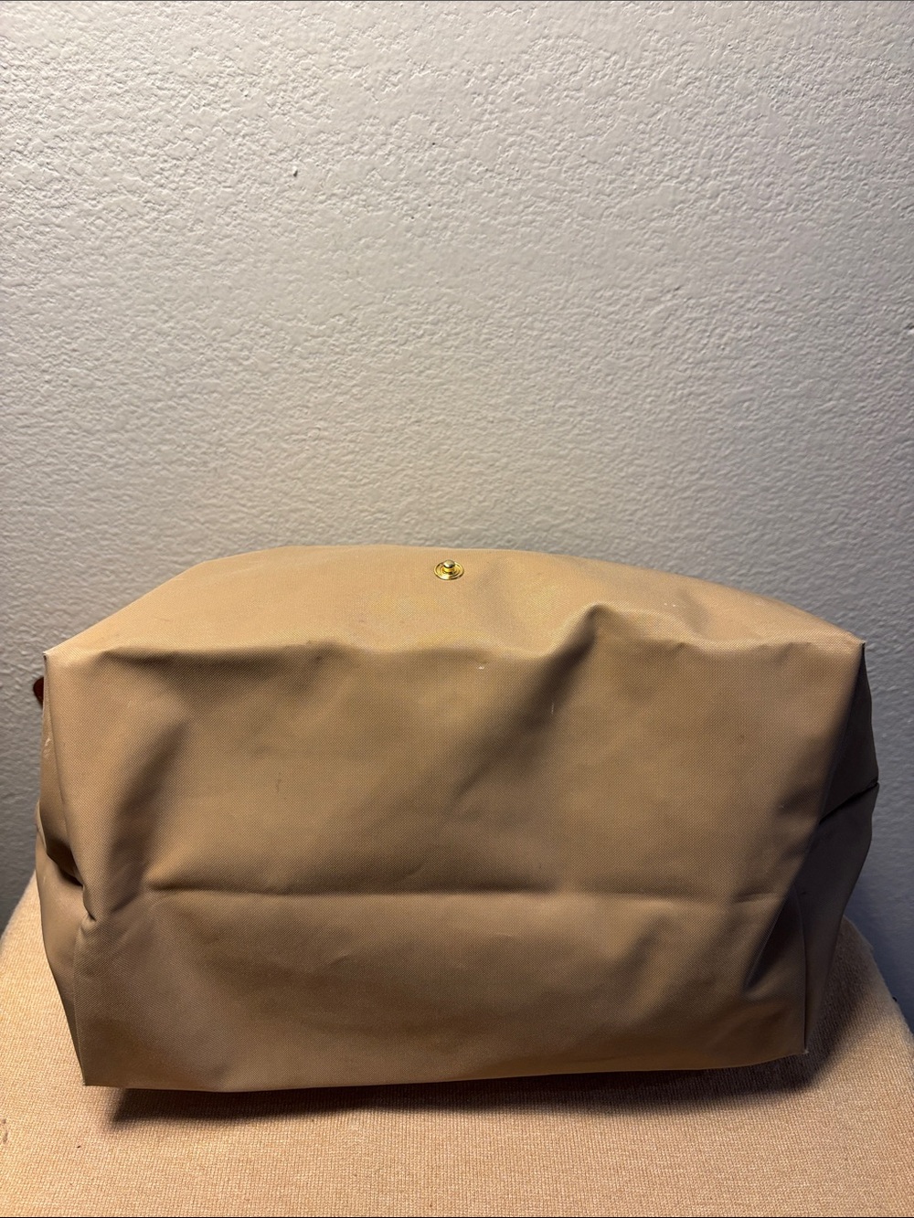Limited zLongchamp Le Pliage Tour Eiffel beige nylon tote bag - Picture 4 of 10